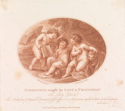 Unschuld gelehrt durch Liebe und Freundschaft av Francesco Bartolozzi
