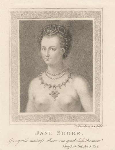 Jane Shore av Francesco Bartolozzi