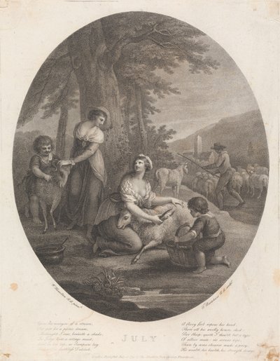 Juli av Francesco Bartolozzi