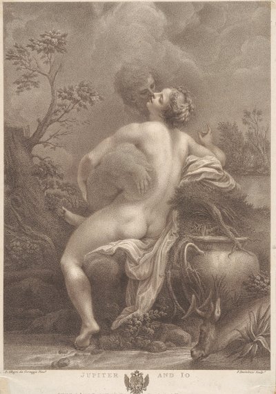 Jupiter och Io av Francesco Bartolozzi