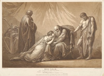 Kung Lear, akt 4, scen VII av Francesco Bartolozzi