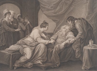 King Lear och Cordelia Shakespeare, King Lear, akt 4, scen 7, ca. 1783. av Francesco Bartolozzi