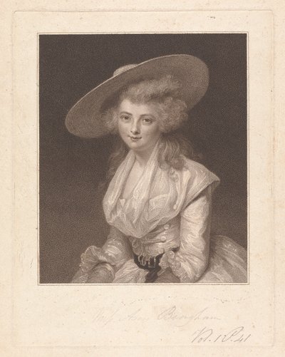 Lady Anne Bingham av Francesco Bartolozzi
