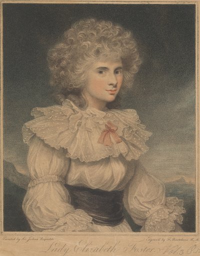 Lady Elizabeth Cavendish (född Hervey), hertiginna av Devonshire av Francesco Bartolozzi