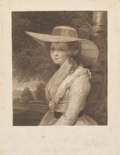 Lavinia Spencer (född Bingham), grevinna Spencer av Francesco Bartolozzi