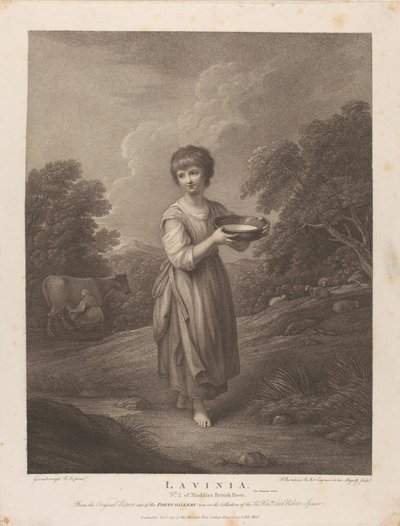 Lavinia, mjölkflickan av Francesco Bartolozzi