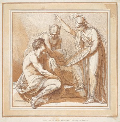 Merkurius, Minerva och Paris av Francesco Bartolozzi