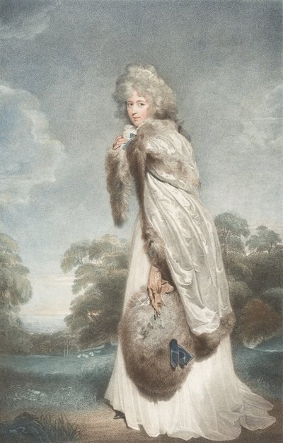 Miss Elizabeth Farren, grevinna av Derby, 1792, 1792. av Francesco Bartolozzi