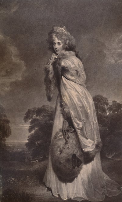 Miss Elizabeth Farren, därefter grevinnan av Derby, c1792 1894 av Francesco Bartolozzi