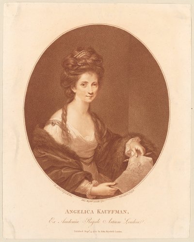 Porträt von Angelika Kauffmann av Francesco Bartolozzi