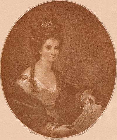 Porträtt av Angelica Kauffman, c1777 1904 av Francesco Bartolozzi