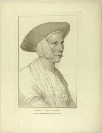Porträtt av en bondkvinna av Francesco Bartolozzi