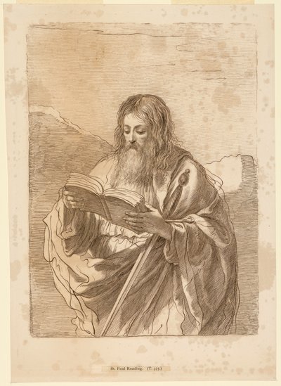 Saint Paul Reading av Francesco Bartolozzi