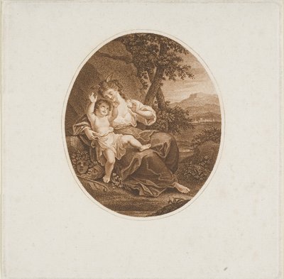 Sappho lyssnar på kärlek av Francesco Bartolozzi