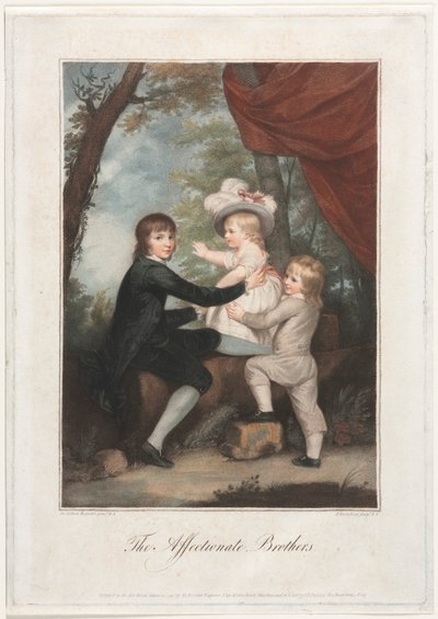 De tillgivna bröderna (Lammbarnen) av Francesco Bartolozzi