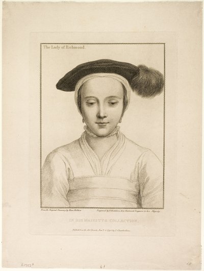 The Lady of Richmond av Francesco Bartolozzi