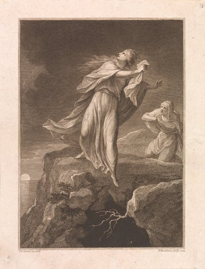 Uppståndelsen, den heliga Maria Magdalena och Maria, Jakobs mor av Francesco Bartolozzi