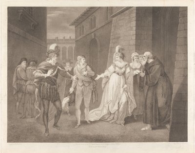Trettondagsafton, akt V, scen I: Gatan av Francesco Bartolozzi