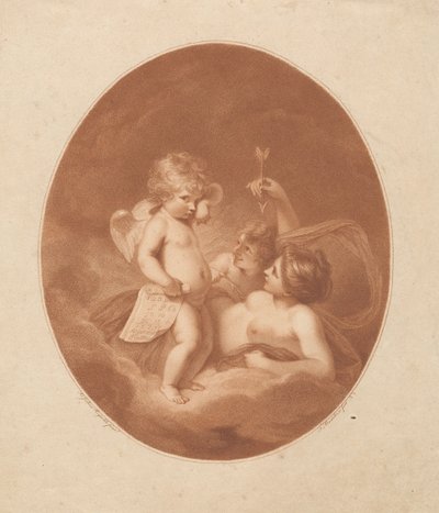Venus tadelt Amor av Francesco Bartolozzi