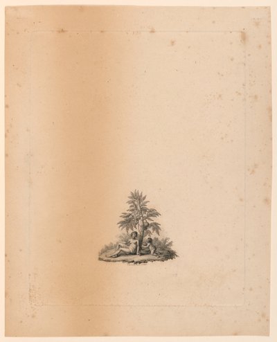 Vinjett för "The Gardens" av Abbé de Lille av Francesco Bartolozzi