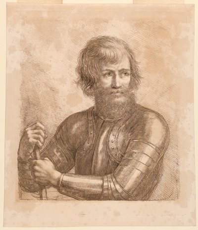 Krigare med en truncheon av Francesco Bartolozzi