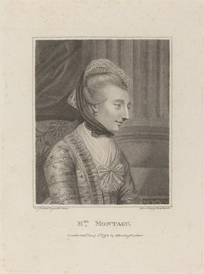 Mrs Montague av Francesco Bartolozzi after Sir Joshua Reynolds