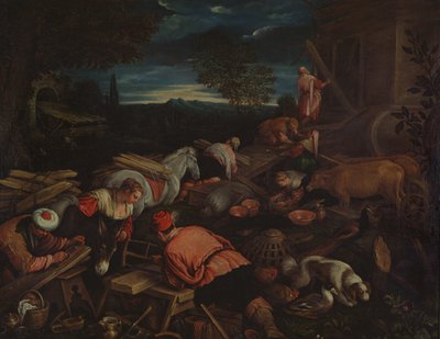 Bygger arken av Francesco Bassano