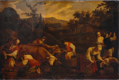 Hösten av Francesco Bassano the Younger