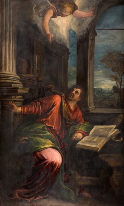 Johannes den gudomlige, 1592. av Francesco Bassano the Younger