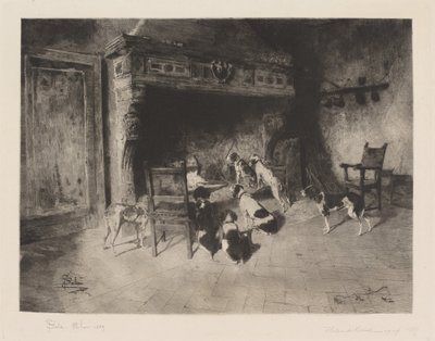 Jakthundar av Francesco Colombi Borde