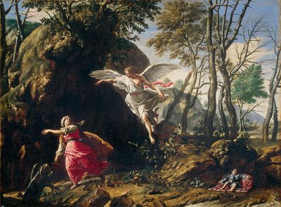 Holländska: Hagar och Ismael i öknen Hagar och Ismael i öknen av Francesco Cozza