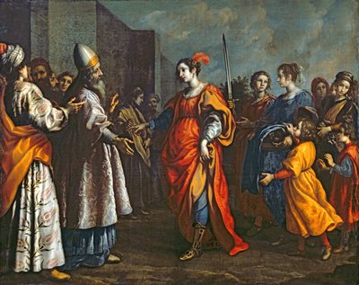 Judiths triumf, ca 1620-30 av Francesco Curradi