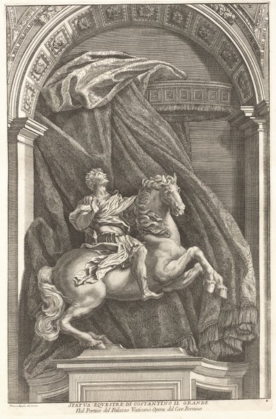 Staty av Konstantin, 1704-1742. av Francesco Faraone Aquila