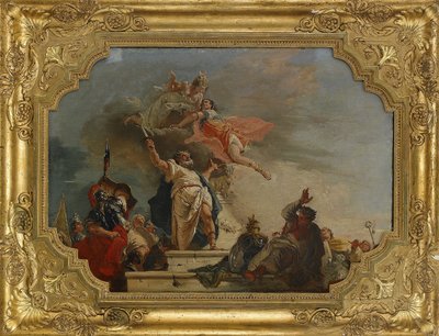 Iphigeniens offer, 1700-talet av Francesco Fontebasso