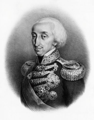 Porträtt av Vittorio Emanuele I av Savojen (1759-1824), kung av Sardinien av Francesco Gonin