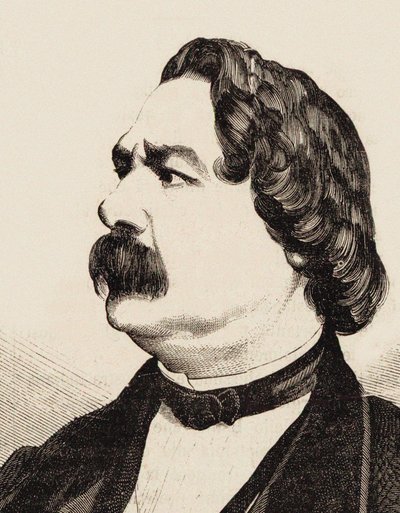 Porträtt av kompositören Enrico Petrella 1813-1877, ca 1855. av Francesco Gonin