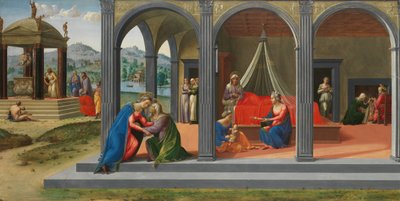 Scener ur Johannes Döparens liv, ca. 1506-7. av Francesco Granacci