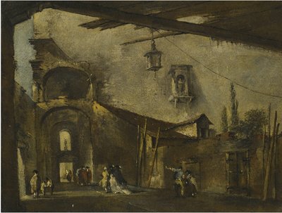 En gata i Venedig av Francesco Guardi