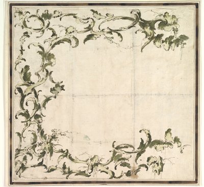 Design för ett inramningsmotiv, 1712-93. av Francesco Guardi.