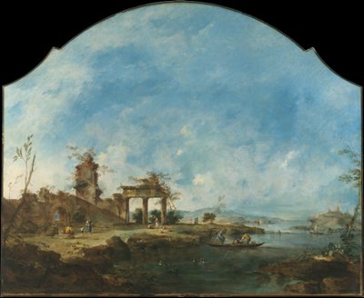 Fantastiskt landskap, c.1765 av Francesco Guardi