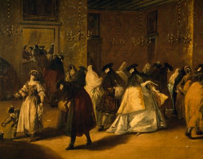 De reducerade (maskerade venetianare) av Francesco Guardi