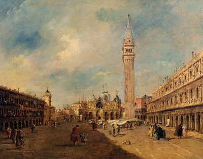 Piazza San Marco, ca 1780 av Francesco Guardi