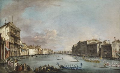 Regatta i Venedig av Francesco Guardi