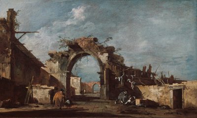 Ruined Archway, 177593. av Francesco Guardi
