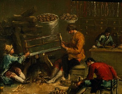 Skylt för Guild of Coroneri av Francesco Guardi