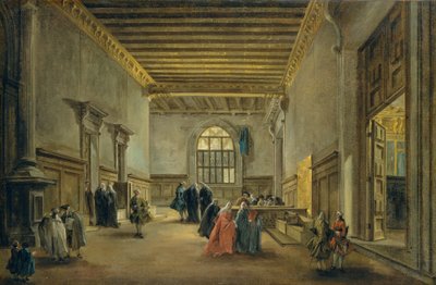 Förkammaren i Sala del Maggior Consiglio, c.1765-68 av Francesco Guardi