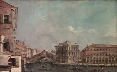 Canal Grande ovanför Rialto, ca 1760 (olja på duk) av Francesco Guardi