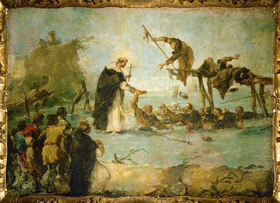 Miraklet av ett dominikanskt helgon (olja på duk) av Francesco Guardi