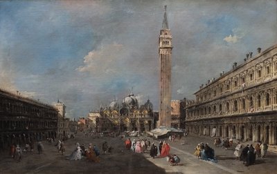 Piazza San Marco, Venedig av Francesco Guardi