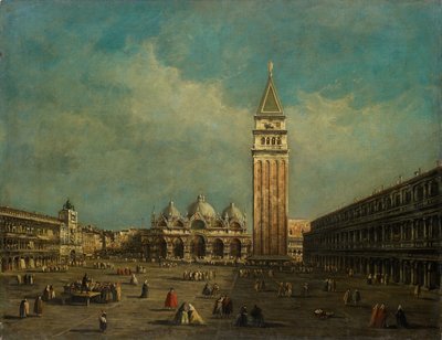 Piazza San Marco i Venedig av Francesco Guardi